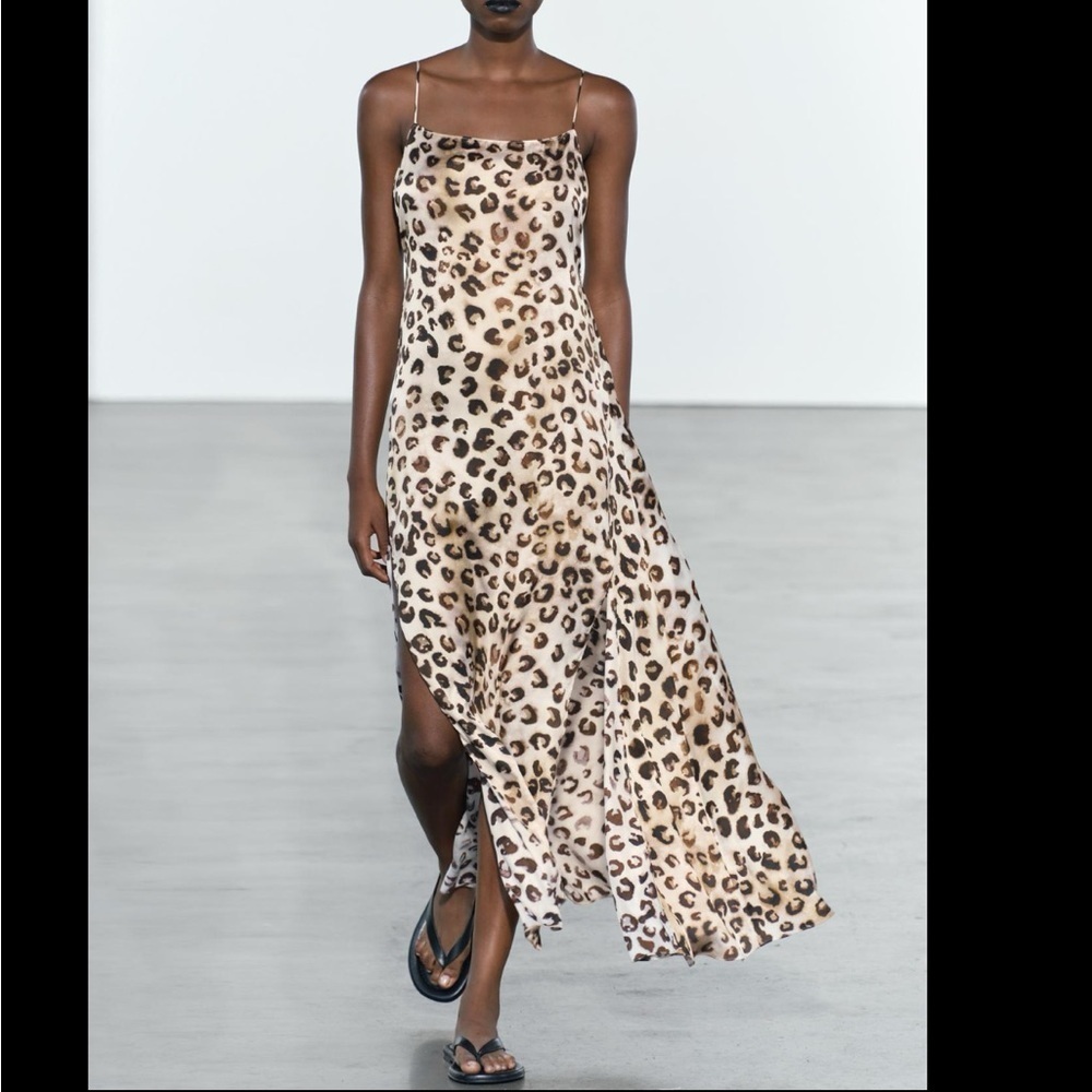 ZARA LEOPARD DRESS - BRAND NEW WITH TAG - SIZE XS